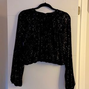 Black sequin top (brand new) from H&M.